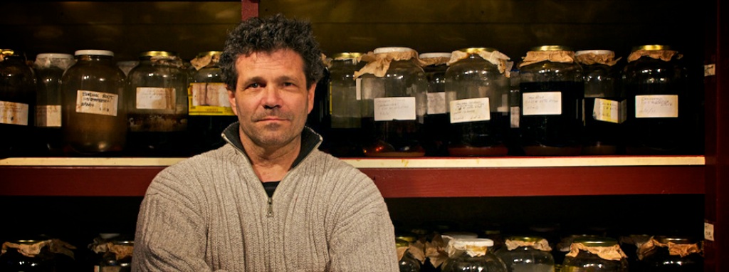 Master Herbalist Chris Marano in his apothecary.