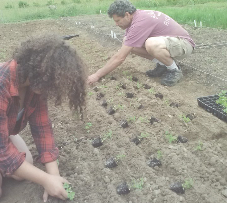 herbalist classes in the garden.